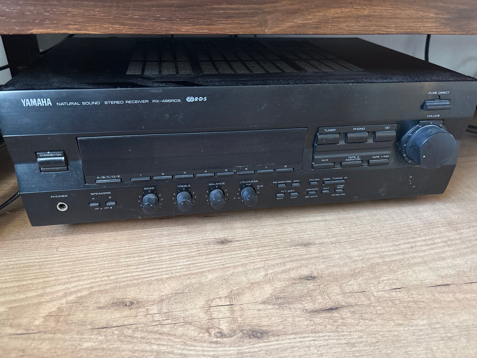 Yamaha Natural Sound Stereo Receiver RX-496RDS, Audio, Tv en Foto, Versterkers en Receivers, Ophalen, Gebruikt, Yamaha, 60 tot 120 watt
