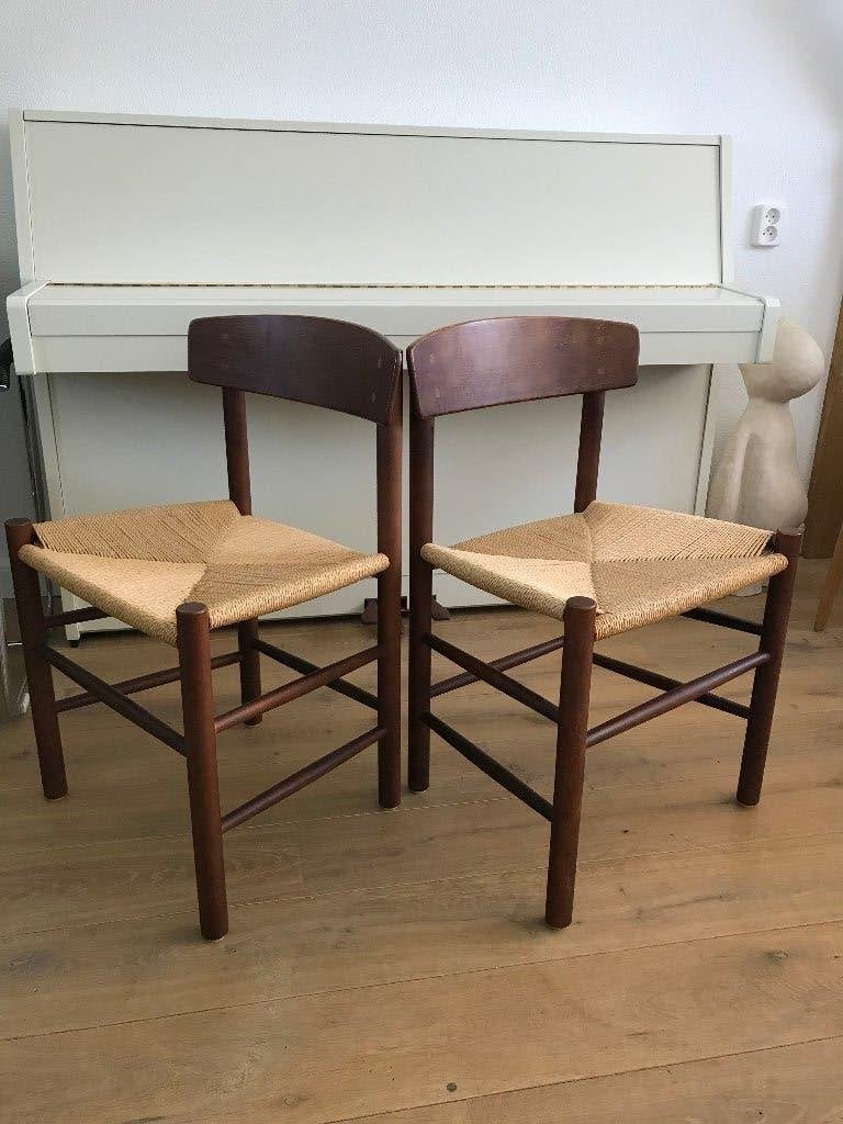 2 Borge Mogensen Mobler J-39 vintage Shaker design stoel, Ophalen, Nvt, Eén, Nvt