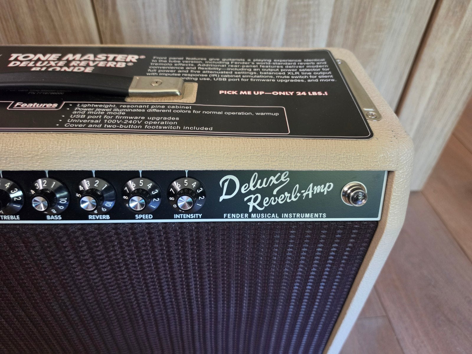 Fender Tone Master Deluxe Reverb Blonde gitaarversterker, Ophalen, Nieuw, Gitaar, Minder dan 50 watt