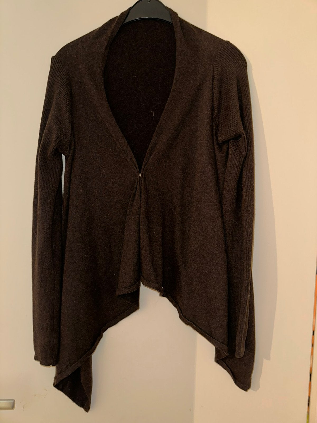 Dames donkerbruin vest, Ophalen of Verzenden, Zo goed als nieuw, Maat 38/40 (M), Bruin