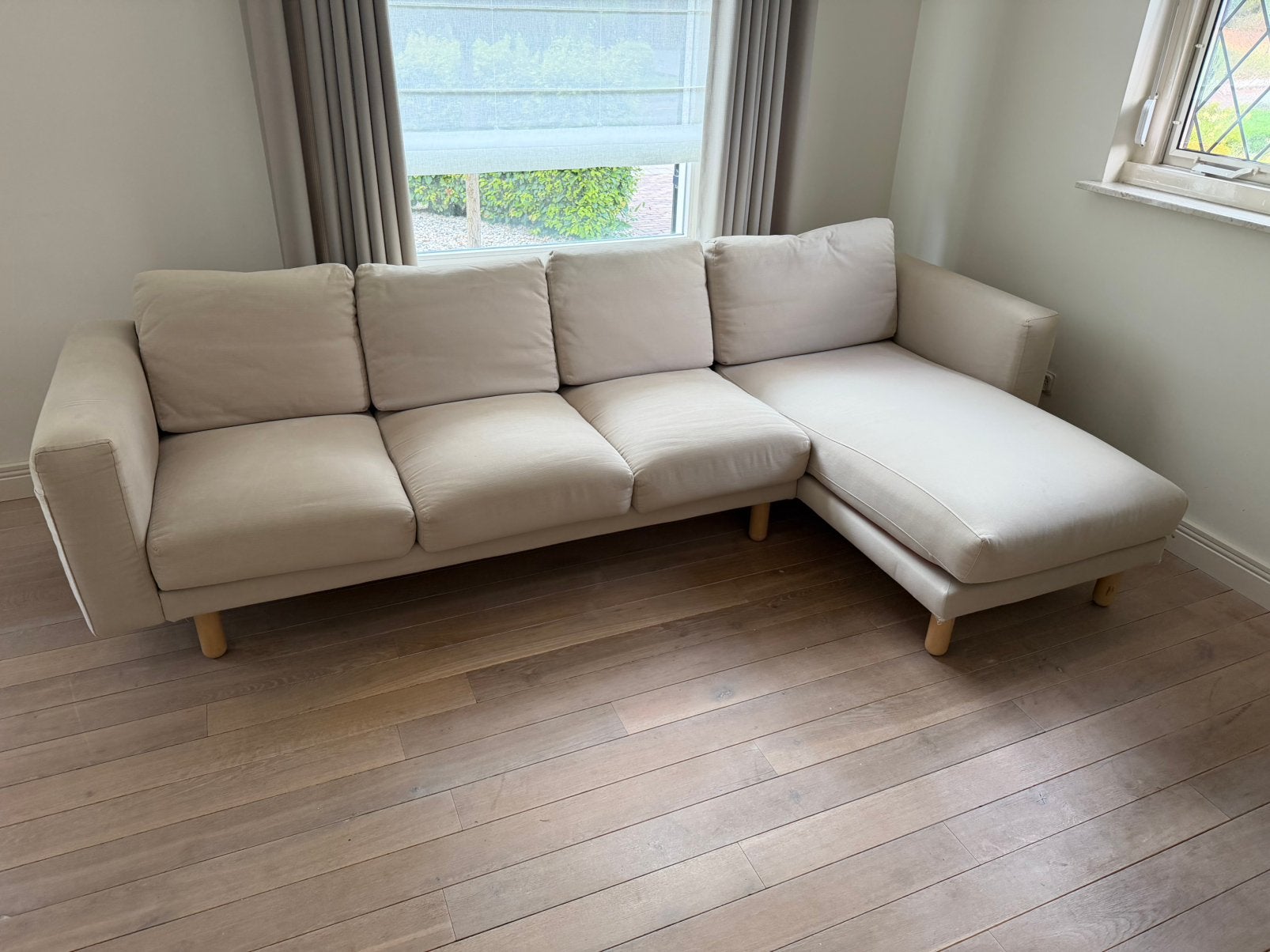 Ikea Norsborg 4-zits bank en chaise longue GRATIS, Ophalen, Gebruikt, Stof