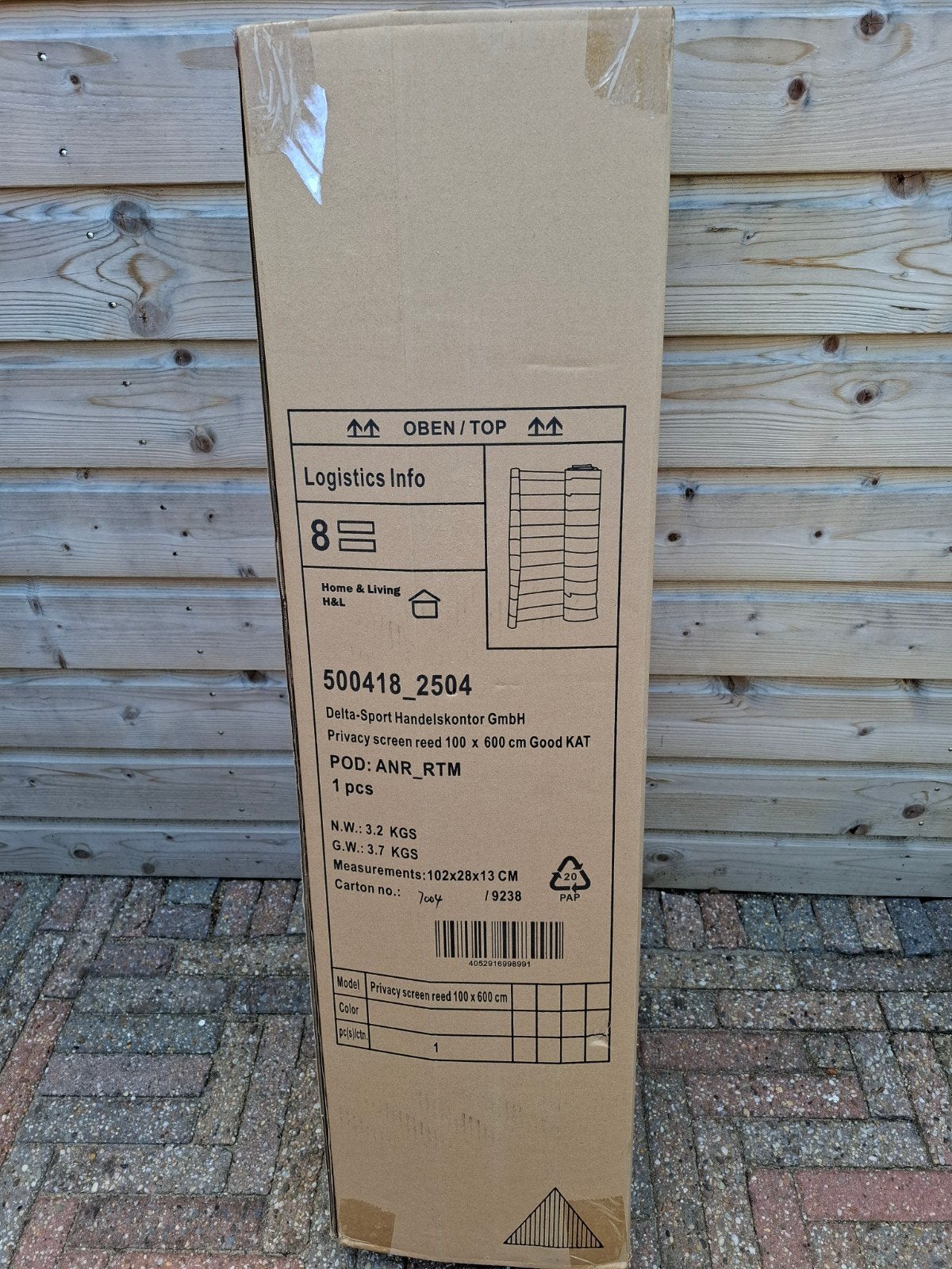 Nieuw Privacy scherm riet 100 x 600 cm, Ophalen of Verzenden, Nieuw, Minder dan 3 meter