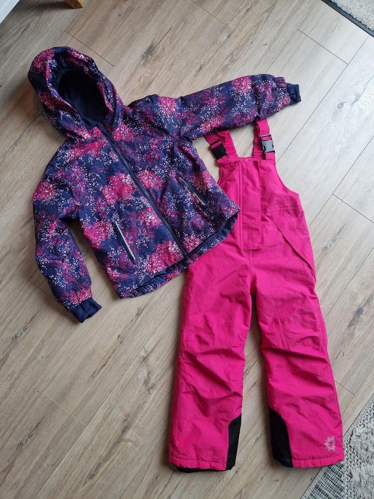 Mooi roze-blauw meisjes skipak Crivit maat 122-128, Kinderen en Baby's, Kinderkleding | Maat 122, Zo goed als nieuw, Meisje, Ophalen of Verzenden