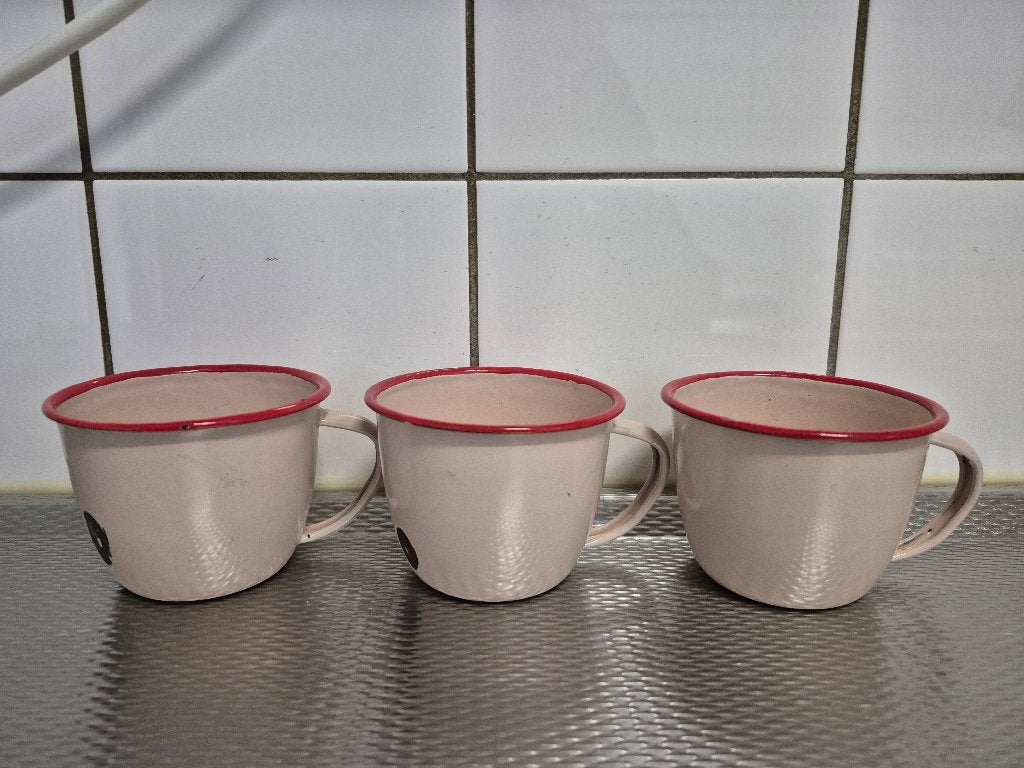 emaille bekertjes/kopjes, Ophalen of Verzenden