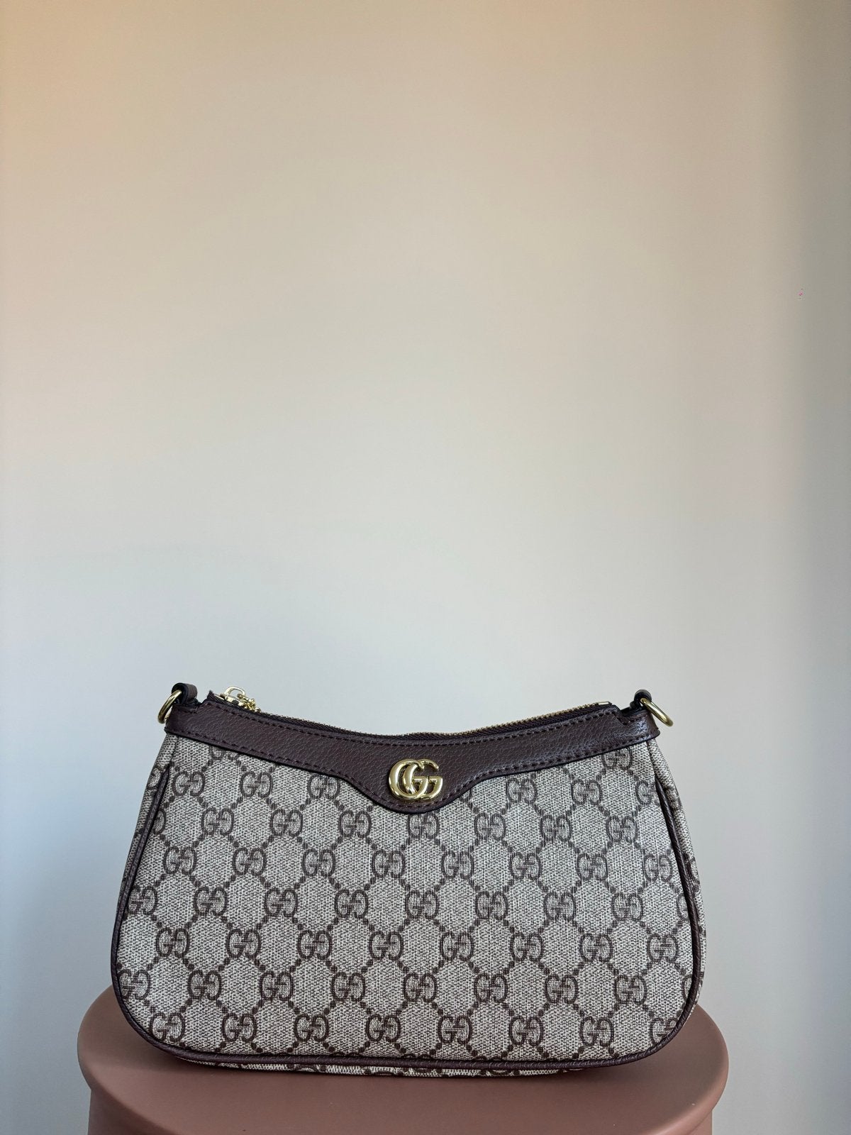 Gucci Ophidia mini schoudertas  (nieuw), Ophalen of Verzenden, Nieuw, Bruin, Schoudertasje