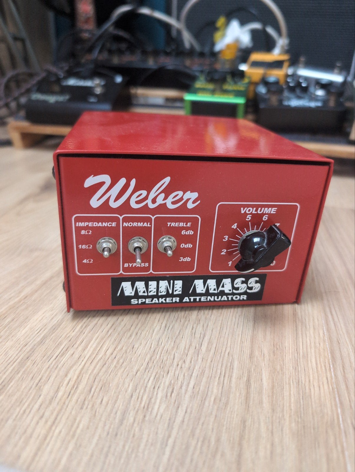 Weber Mini Mass Speaker Attenuator 50 Wattt, Muziek en Instrumenten, Versterkers | Bas en Gitaar, Ophalen of Verzenden, Zo goed als nieuw