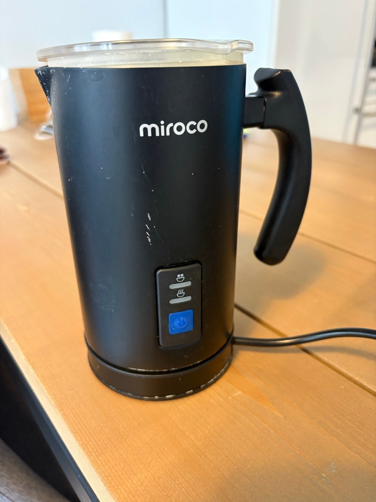 Miroco Elektrische Melkopschuimer - Zwart, Ophalen, Gebruikt, Elektrische melkopschuimer