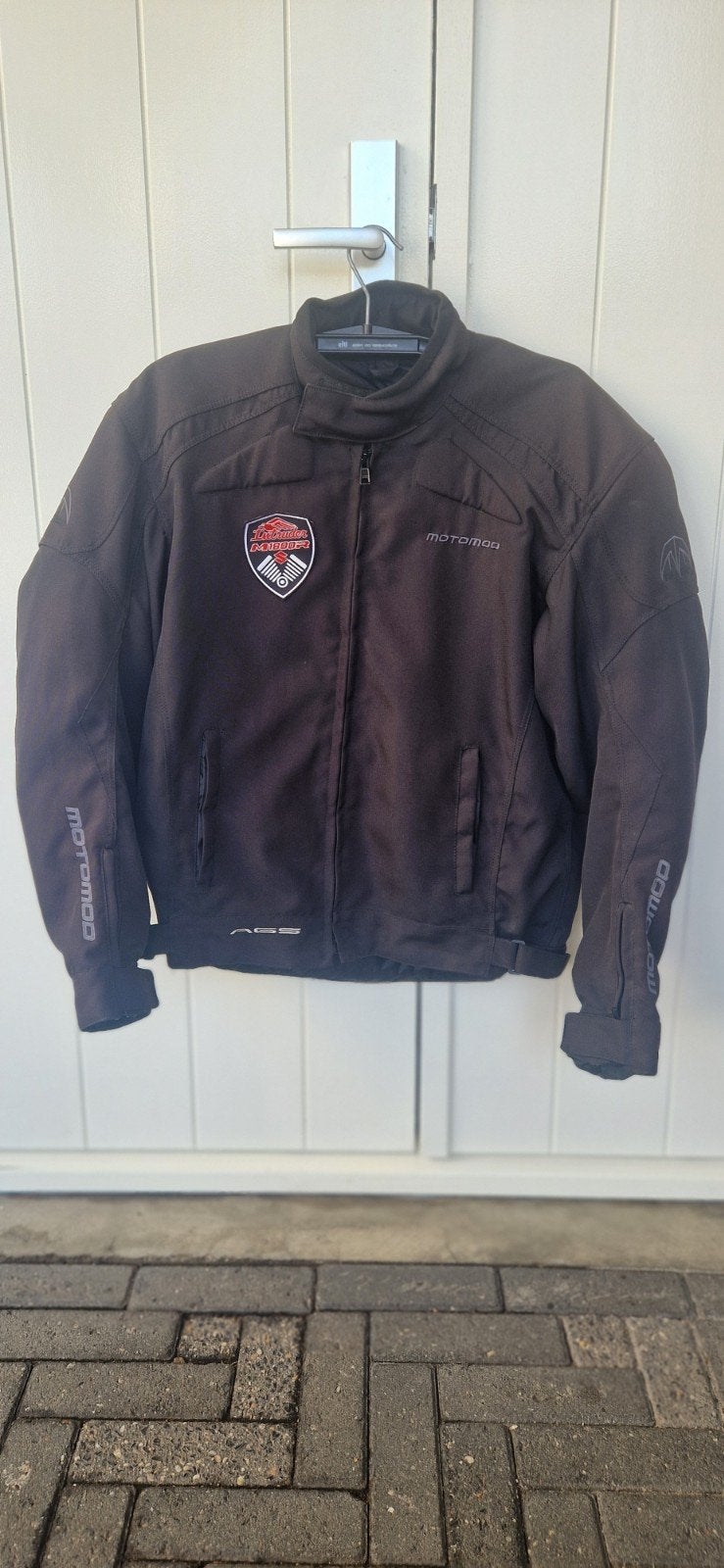 Motorjas met schouder- en armbescherming, maat XL, Motoren, Kleding | Motorkleding, Jas | textiel, Ophalen of Verzenden, Tweedehands