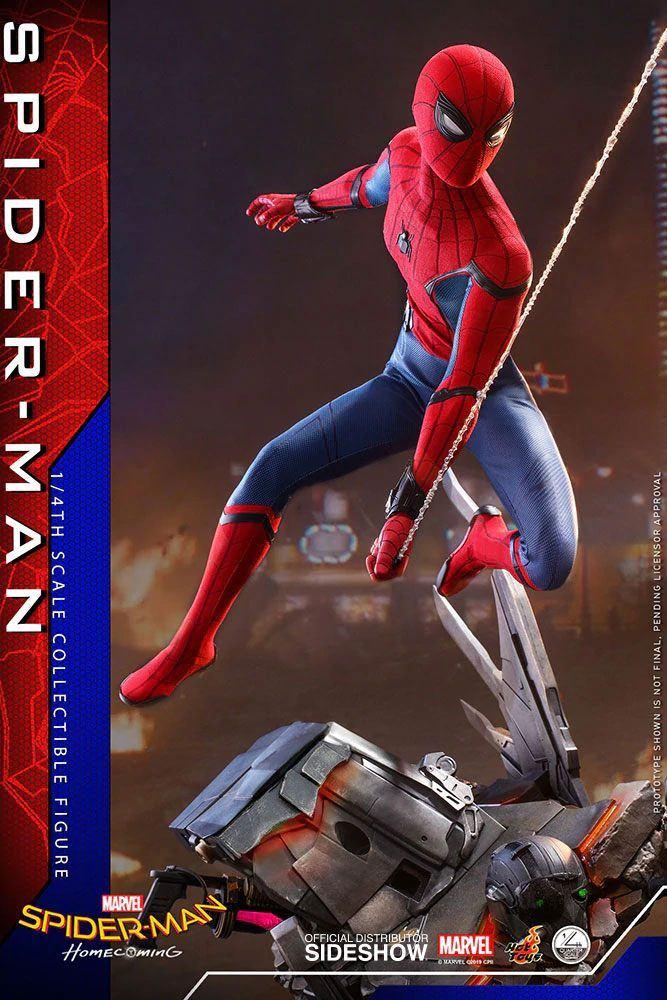 Hot Toys Quarter Scale Spider-Man Homecoming Tom Holland, West Campus 1 76863 Herxheim (DE), Actiefiguur of Pop, Heo GmbH, Nieuw