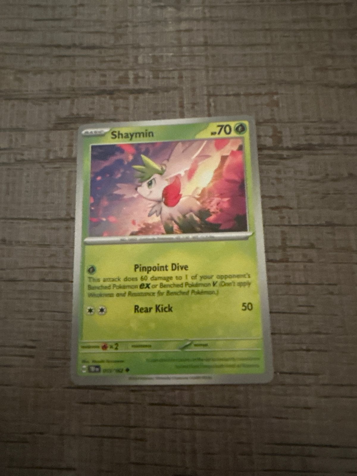 Pokémon Kaart Shaymin - Zo goed als nieuw, Ophalen of Verzenden, Zo goed als nieuw, Losse kaart