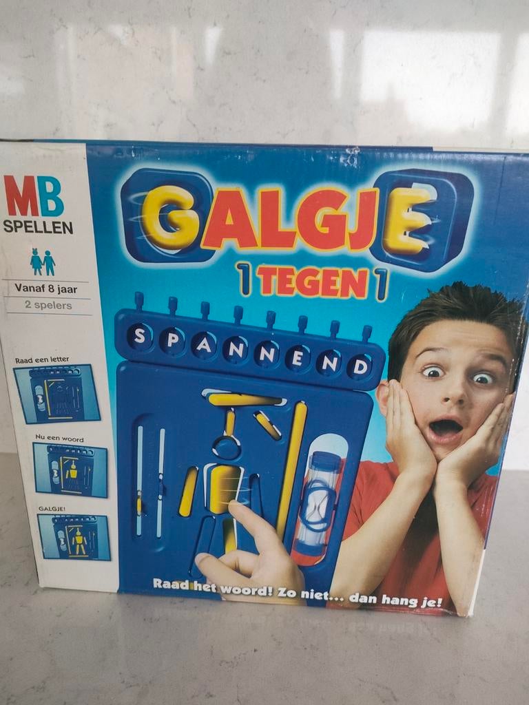 MB Spellen Galgje 1 Tegen 1 - Spannend Woordspel, Een of twee spelers, Ophalen of Verzenden, Gebruikt, MB Spellen