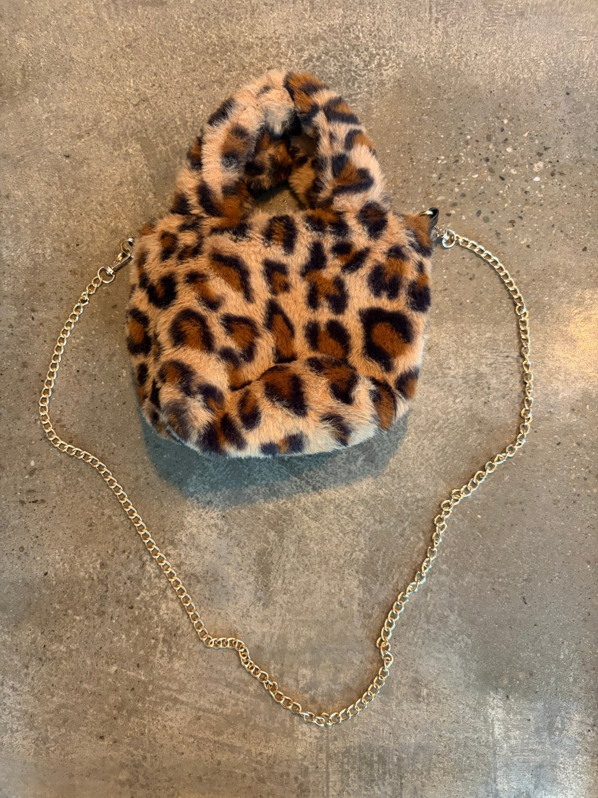 Shoeby Leopard Pluche Tasje, Ophalen, Zo goed als nieuw