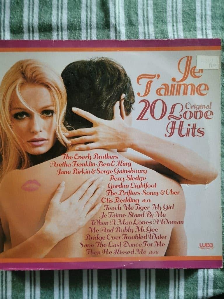Je T'aime & I Need You - 2 LP's met Romantische Hits, Gebruikt, Complilatie, Ophalen of Verzenden, Pop