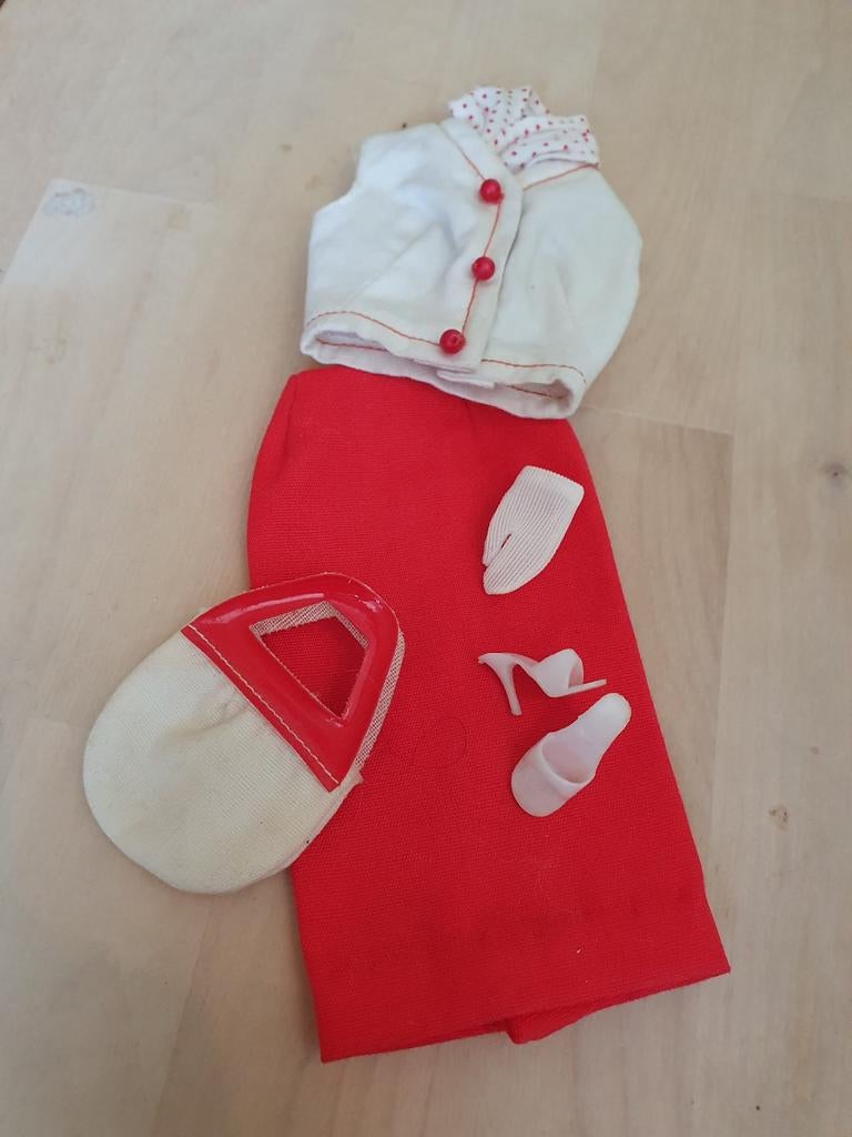 Barbie vintage crisp 'n cool #1604 1964, Kinderen en Baby's, Carnavalskleding en Verkleedspullen, Ophalen of Verzenden, 146 t/m 152