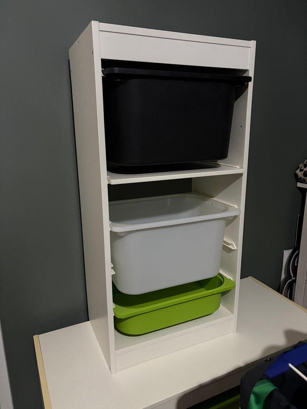 IKEA Trofast kastje - Wit (excl. bakken), Ophalen, Gebruikt, Minder dan 50 cm, 90 tot 105 cm