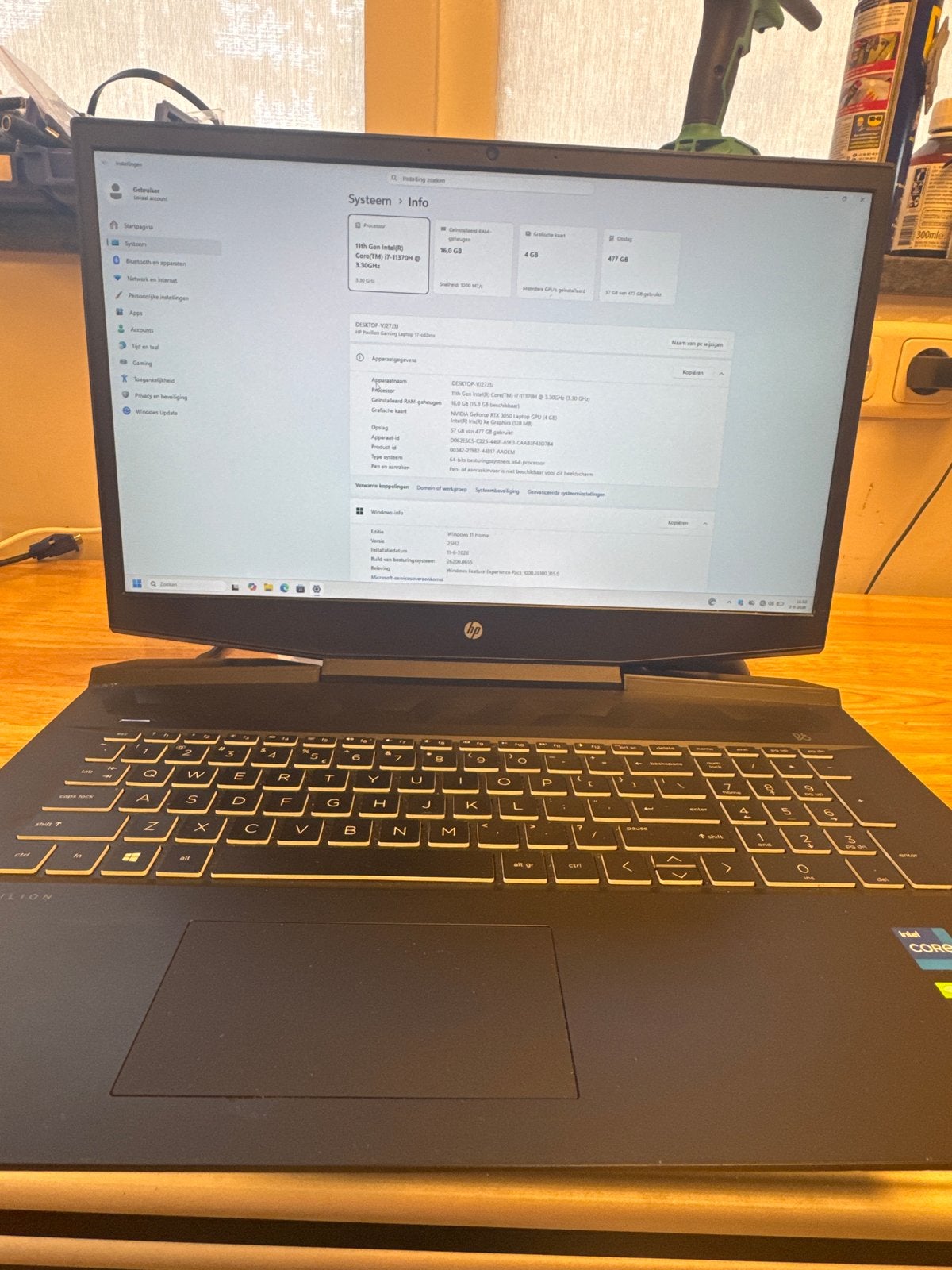 HP Pavilion Gaming Laptop  17 inch, Ophalen, Gebruikt, Met videokaart, Qwerty