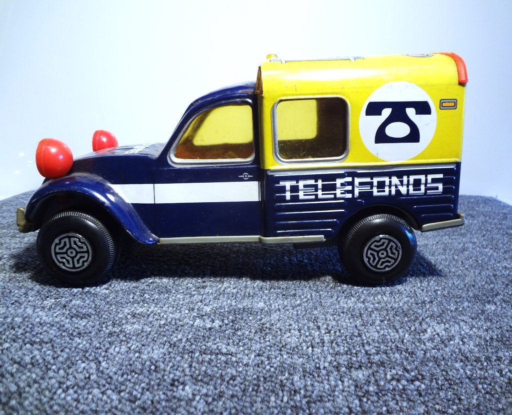 Blikken Citroen 2CV AK Obertoys SP toy Spain Friction., Verzenden