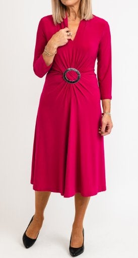 Joseph Ribkoff chique felrose stretch jurk mt M, Kleding | Dames, Jurken, Maat 38/40 (M), Verzenden, ., Joseph Ribkoff