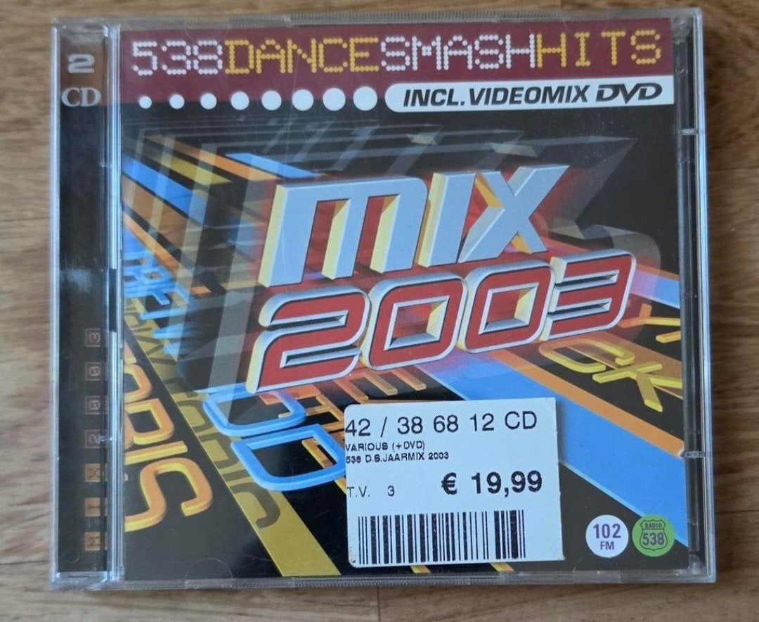 538 Dance Smash Hits Mix 2003 ( Cd & Dvd), Cd's en Dvd's, Ophalen of Verzenden, Zo goed als nieuw, Dance Populair