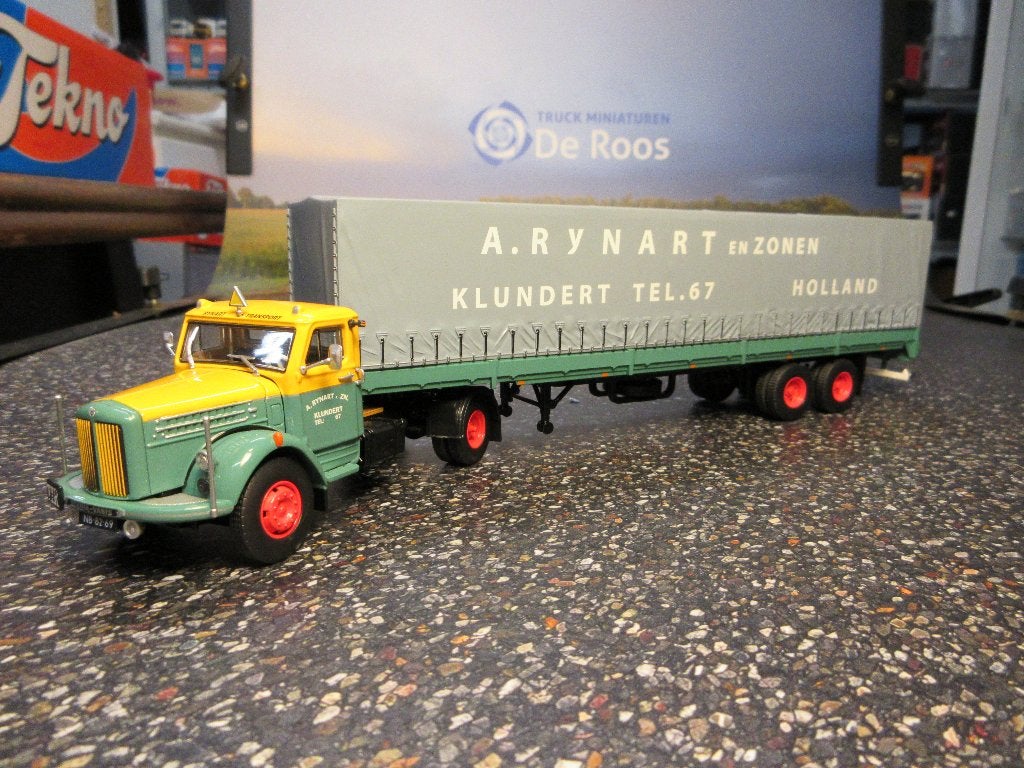 Tekno Scania L 71 Rynart met certificaat, Hobby en Vrije tijd, Modelauto's | 1:50, Nieuw, Bus of Vrachtwagen, Tekno, Ophalen of Verzenden