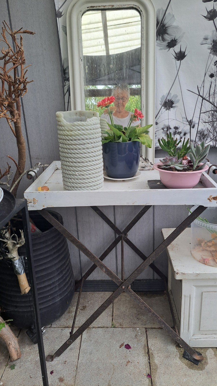 Oude theetafel / bijzettafel - opknapper, Ophalen of Verzenden