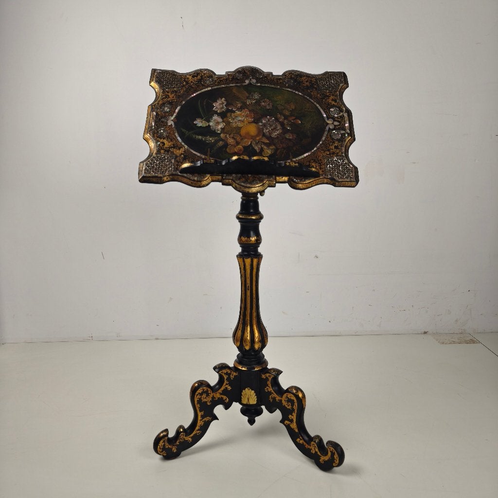 Antieke Franse muziekstandaard van papier-maché, ca. 1880, Ophalen of Verzenden