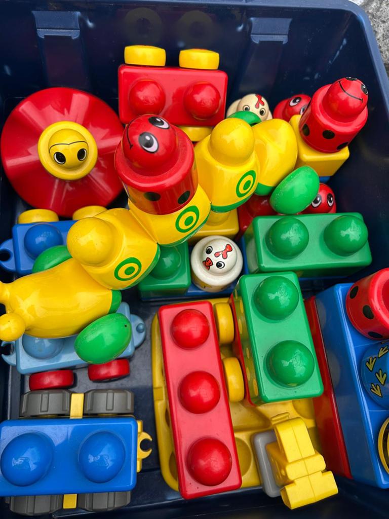 Lego duplo blokken vintage, Ophalen of Verzenden, Gebruikt, Complete set, Duplo