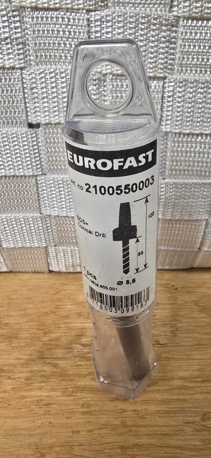 Eurofast SDS+ Conische Verzinkboor 5,5x122mm (2100550003), Ophalen of Verzenden