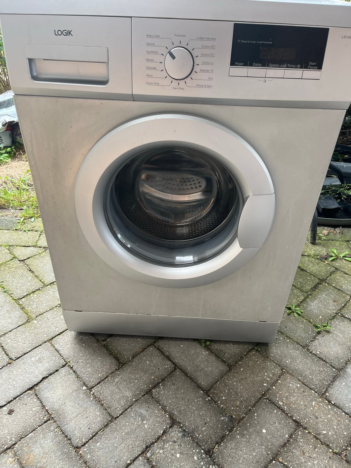 Wasmachine Logik L814WMS17 - Goede staat, 8 tot 10 kg, Ophalen, Gebruikt, Voorlader