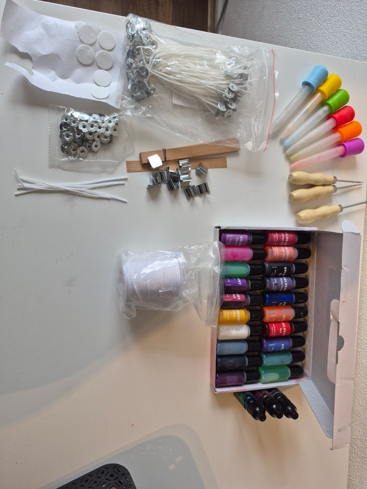 Complete Kaarsen Maakset: Wax, Mallen, Kleuren & Meer, Ophalen of Verzenden