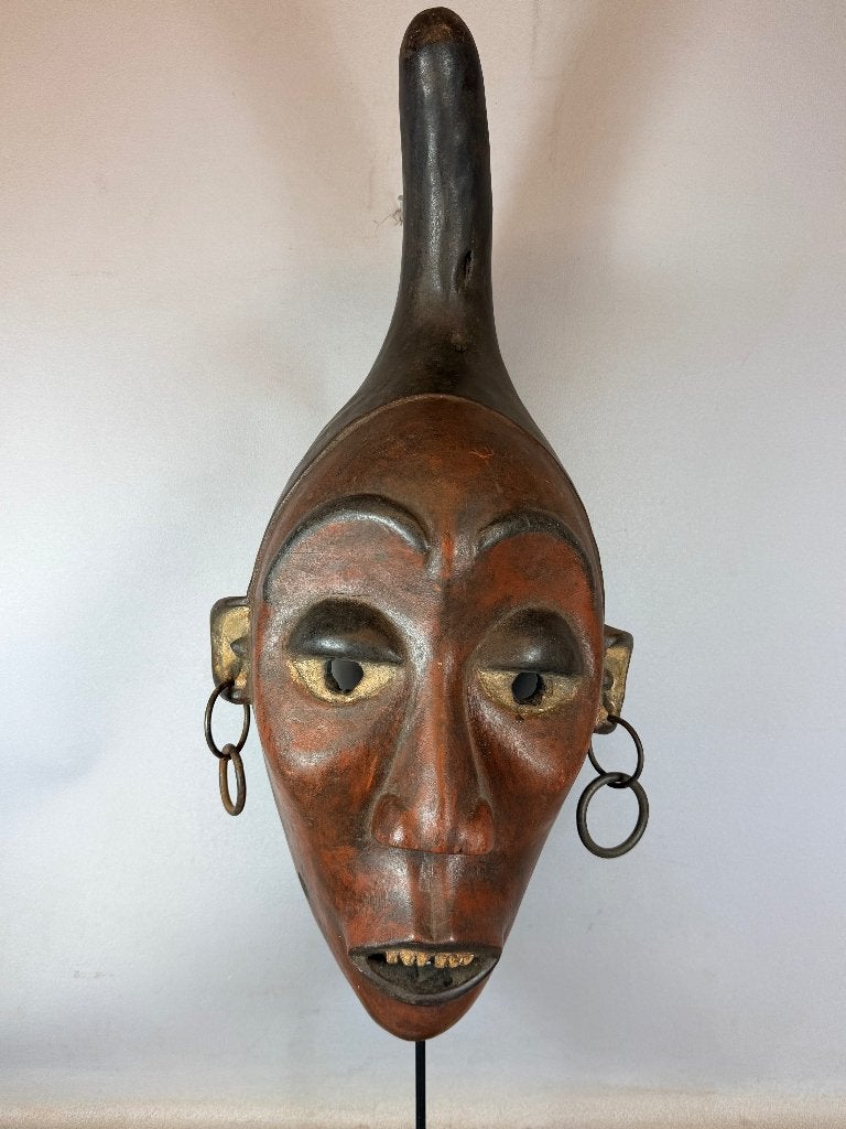 260606 - Groot & oud Afrikaans Yombe masker uit Congo., Ophalen of Verzenden