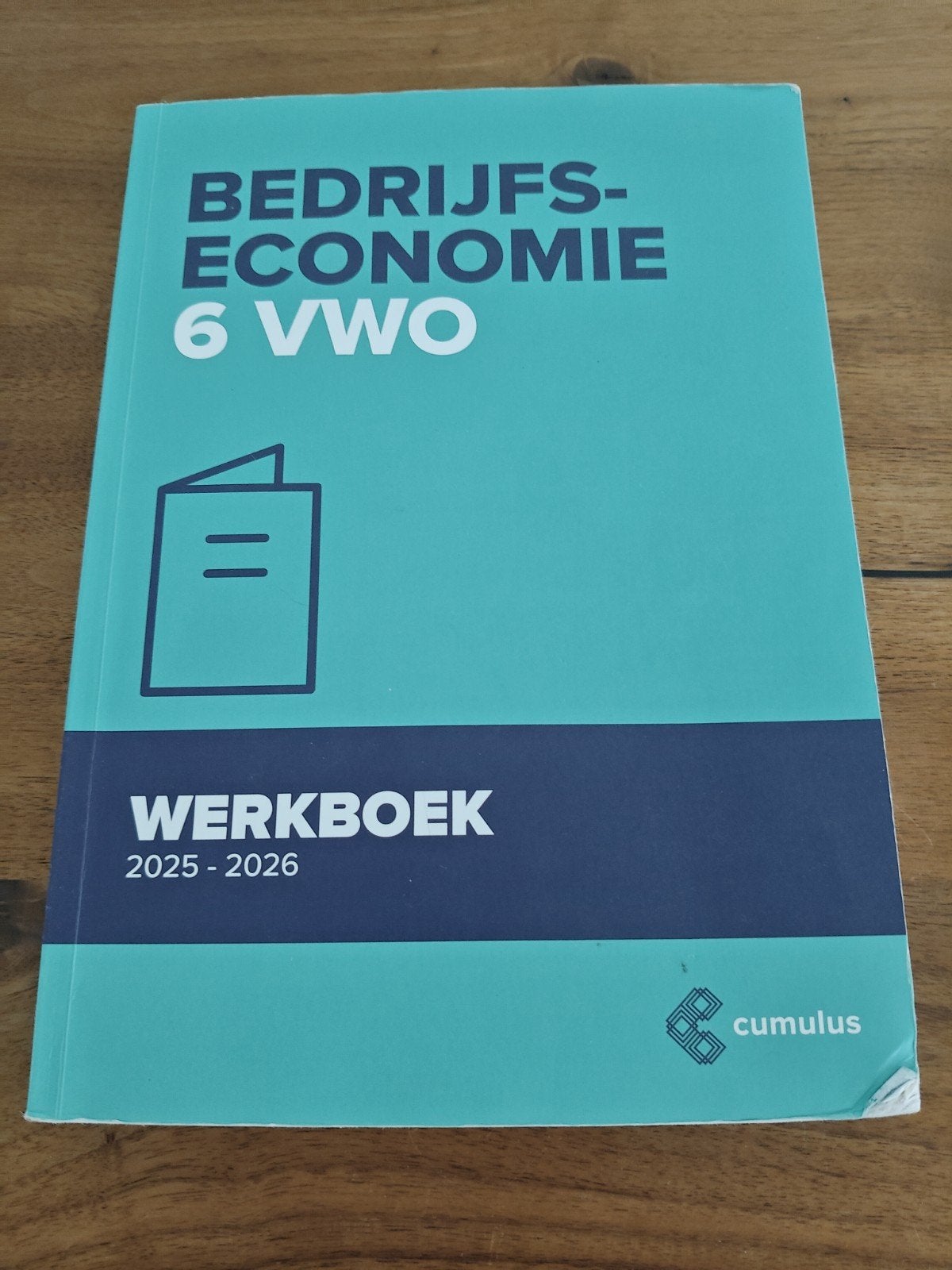 Bedrijfseconomie 6 VWO Werkboek 2025-2026 Cumulus, Boeken, Ophalen of Verzenden, Zo goed als nieuw, VWO, Bedrijfseconomie of M&O