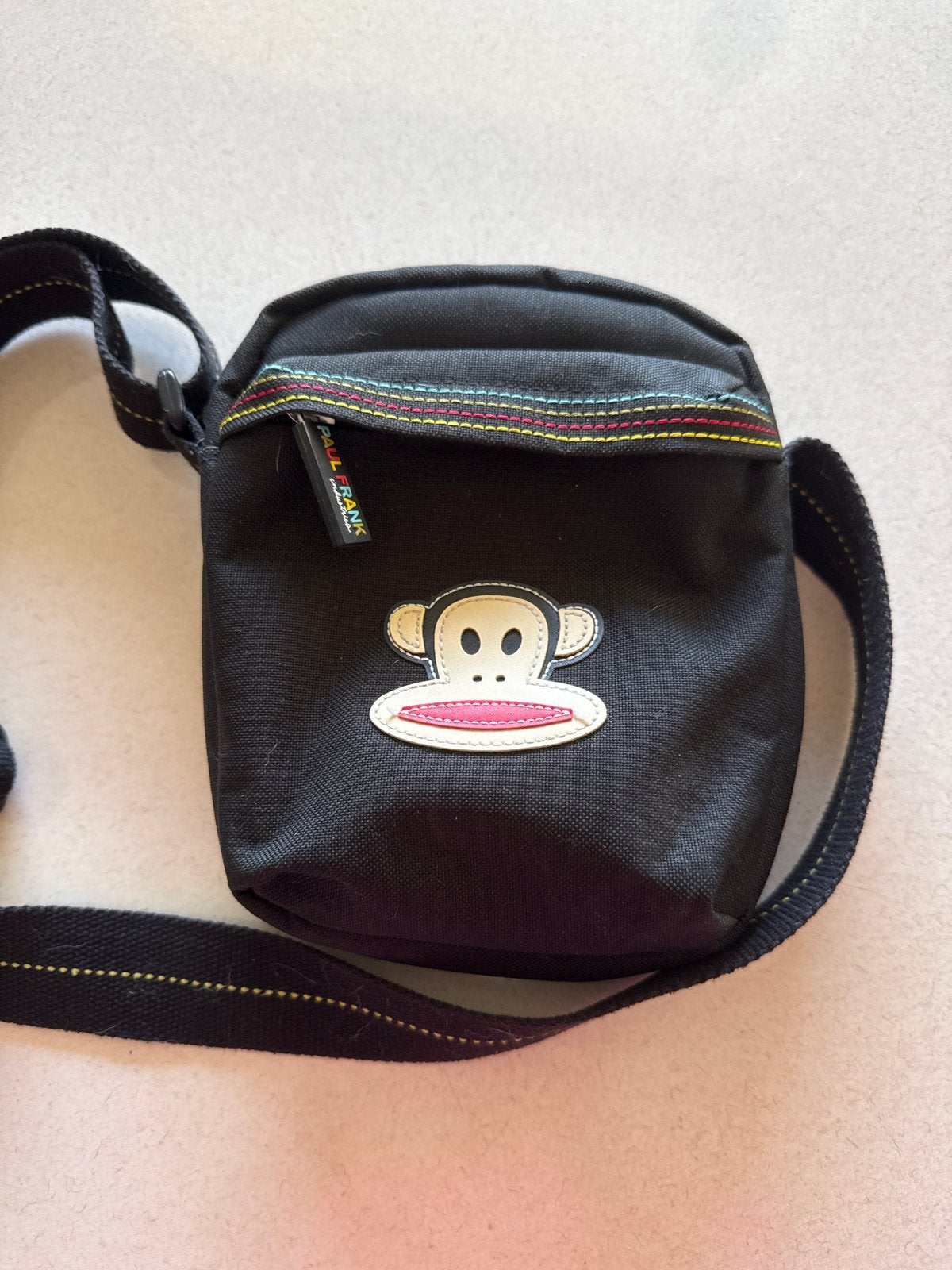 Paul Frank Schoudertasje Zwart met Verstelbare Band, Ophalen of Verzenden, Zo goed als nieuw, Zwart, Overige merken