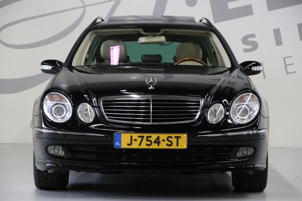 Mercedes-Benz E-klasse Combi 500 Elegance 4-Matic/ 7 persoon, Auto's, Mercedes-Benz, Automaat, Gebruikt, Zwart, Leder