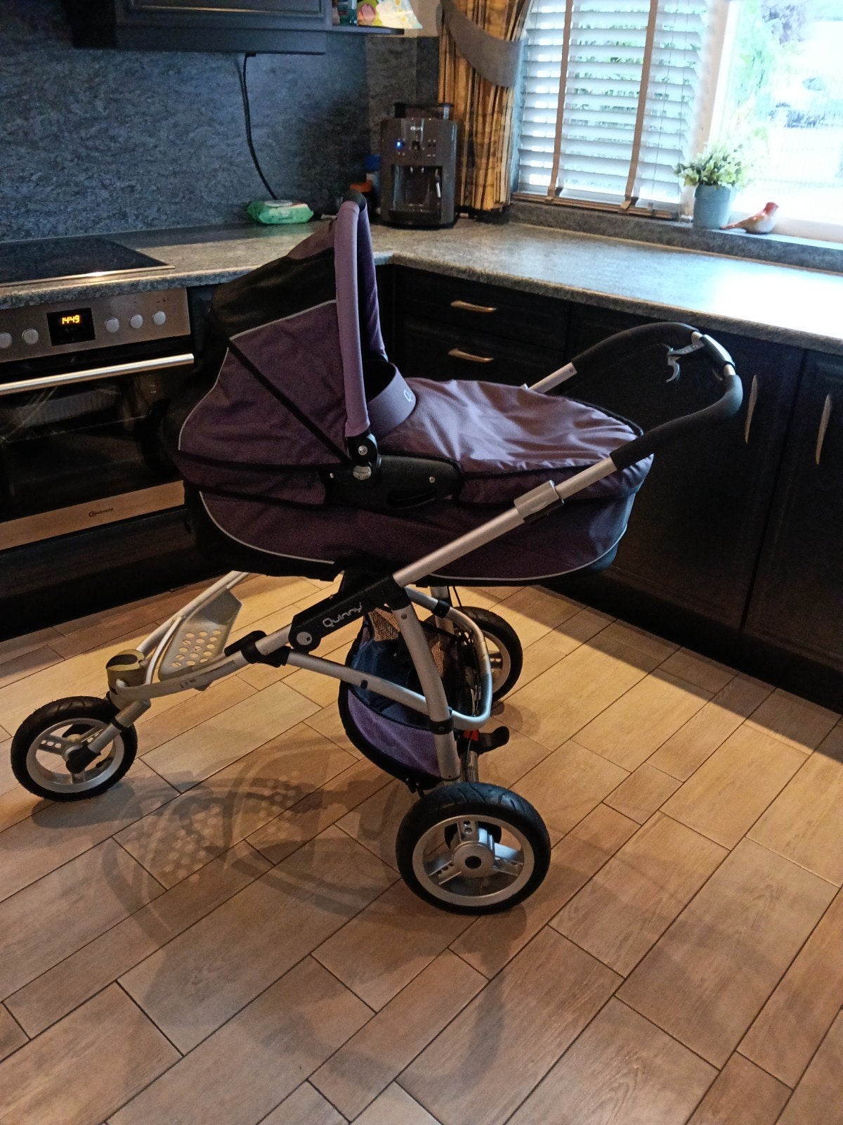 Quinny Speedi kinderwagen met reiswieg en buggyzit, Ophalen, Zo goed als nieuw, Quinny, Verstelbare rugleuning