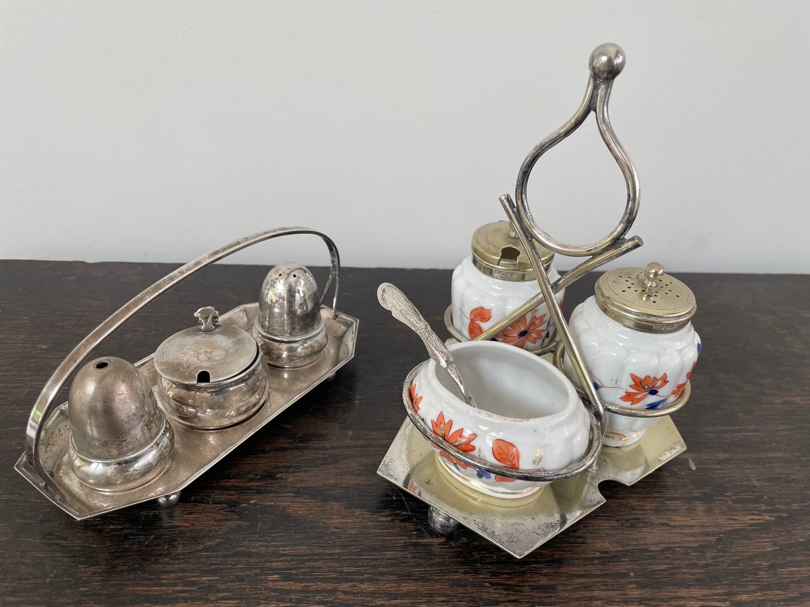 2 vintage peper en zout stelletjes, Ophalen of Verzenden