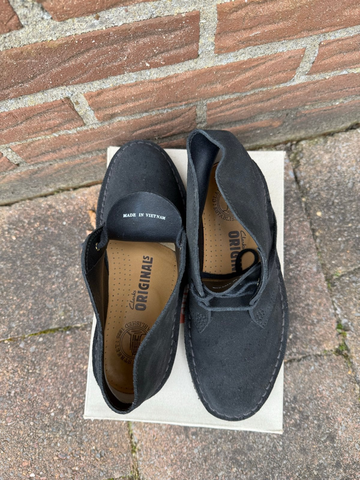 Clarks Originals Desert Boot Zwart Suède Maat 38, Ophalen, Nieuw, Zwart, Lage of Enkellaarzen