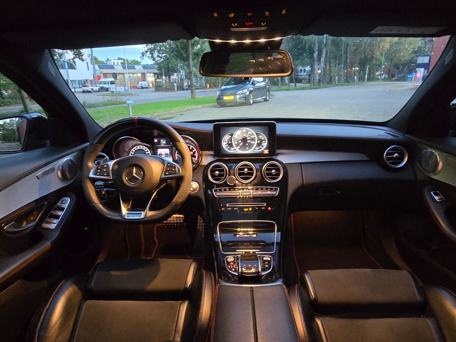 Mercedes-Benz C450/C43 AMG 4MATIC | 367 PK | Pano | Burmeste, 1800 kg, Zwart, 367 pk, 2996 cc