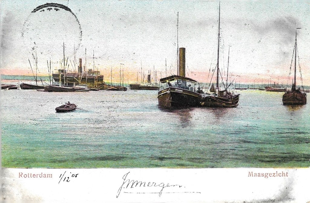 AK Rotterdam - Maasgezicht 1905, Verzenden, Voor 1920, Gelopen, Zuid-Holland