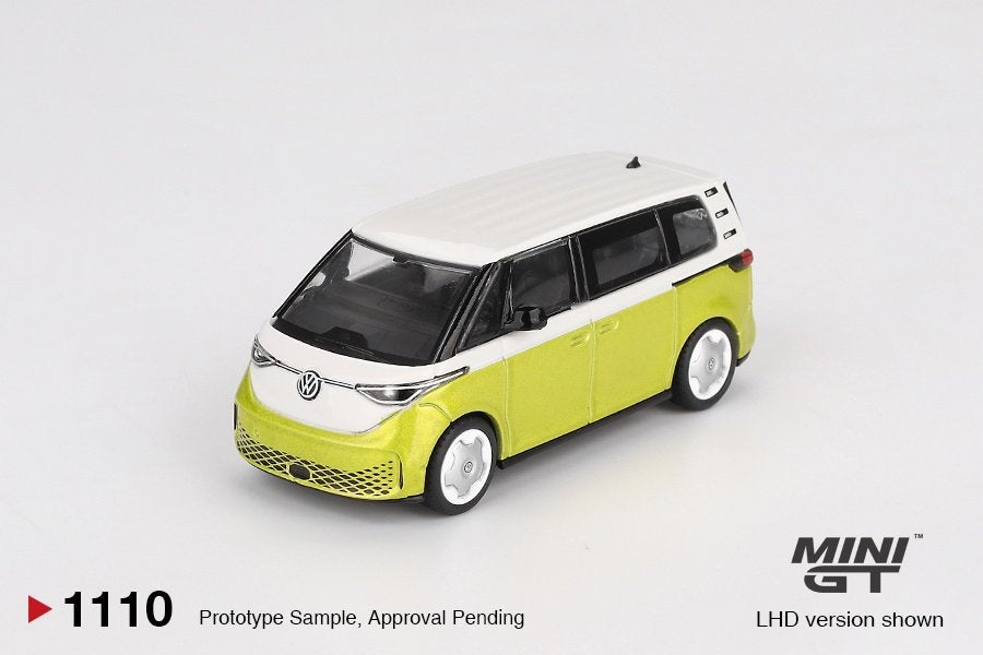 Mini GT 1/64 - Volkswagen ID.Buzz Candy White/ Yellow Mgt447, Verzenden, Nieuw, Auto