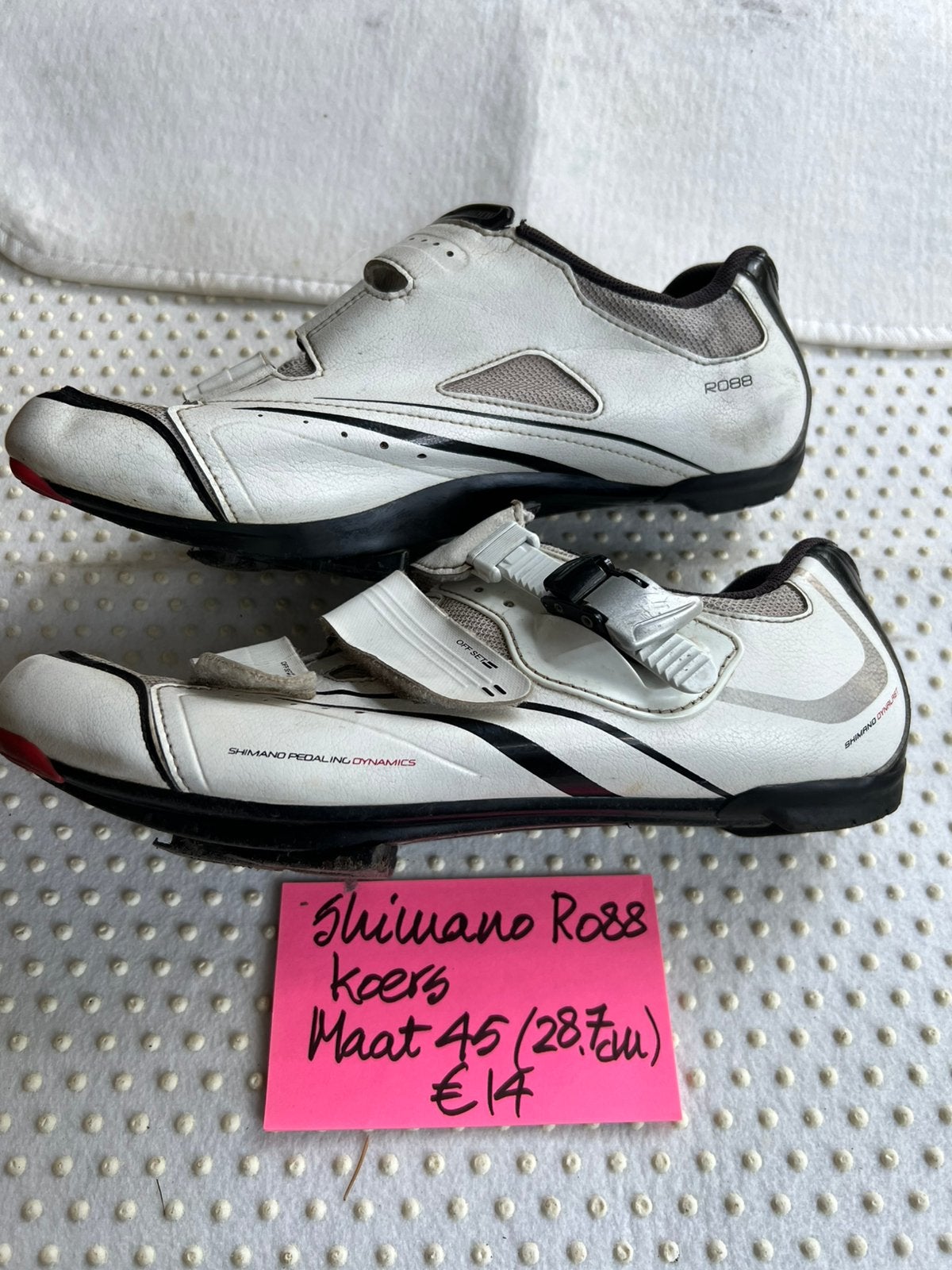 t.k.Shimano R088 wielrenschoenen Look maat 45, Sport en Fitness, Ophalen of Verzenden, Gebruikt