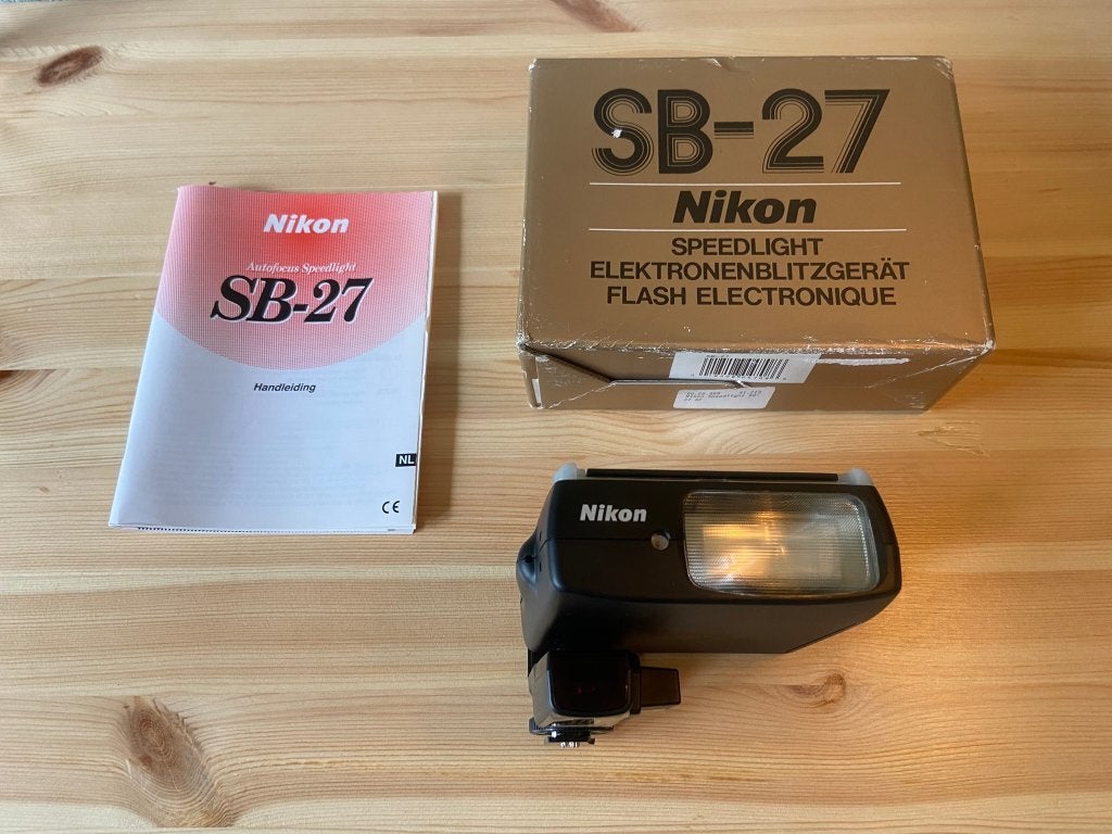 Nikon Speedlight SB-27, Audio, Tv en Foto, Fotografie | Flitsers, Nikon, Gebruikt, Voor analoge fotografie, Externe flitser