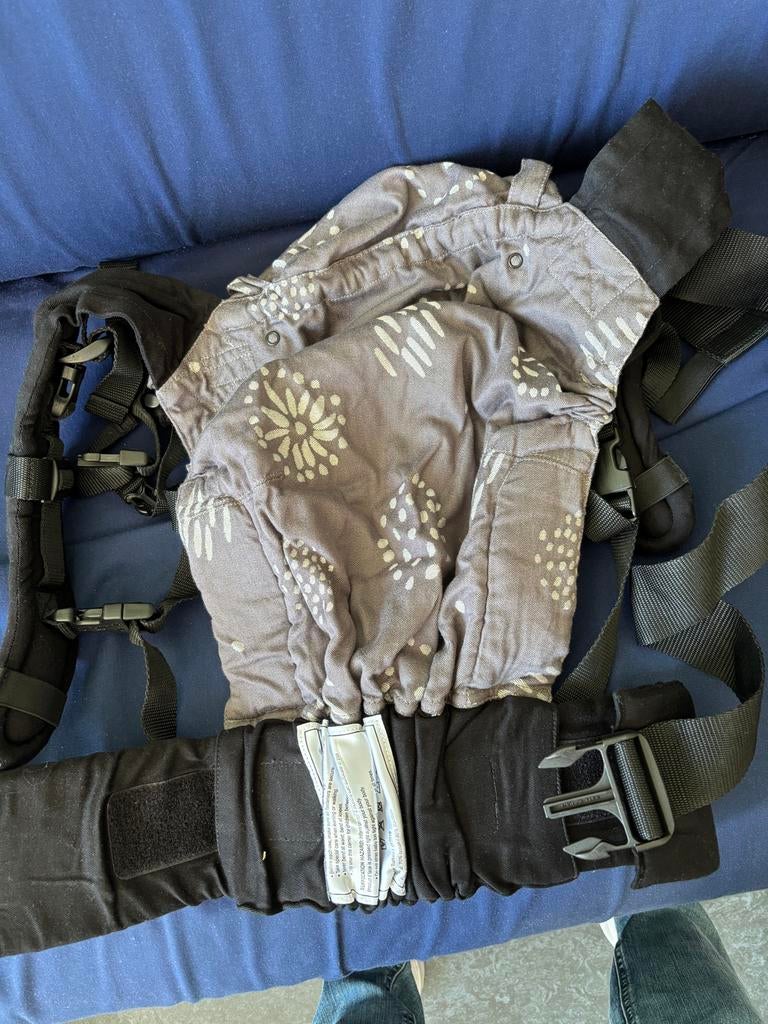 Comfortabele Draagzak - Grijs met Wit Patroon, Overige merken, Buik of Rug, Ophalen of Verzenden, Zo goed als nieuw