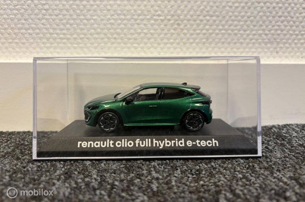 Miniatuur Renault Clio VI full hybrid e-tech 1:43, Hobby en Vrije tijd, Ophalen of Verzenden, Nieuw, Auto, Norev