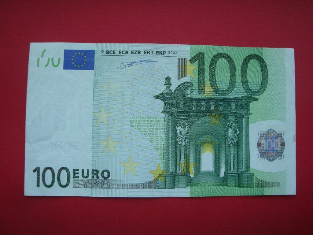 Kavel bankbiljet Italië 100 Euro Duisenberg 2002., Verzenden, Italië, 100 euro, Los biljet