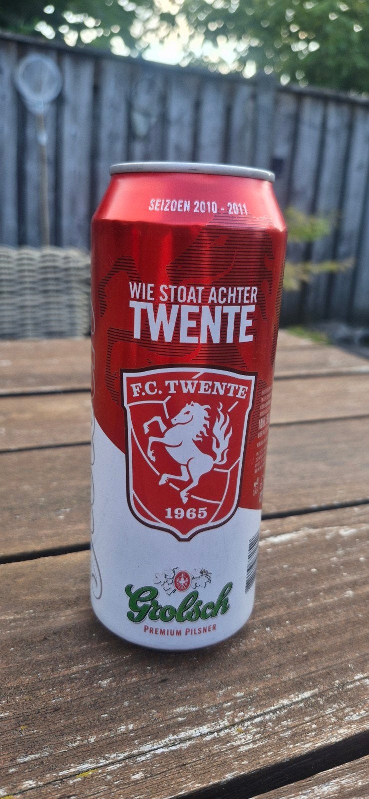 fc twente grolsch blik seizoen 2010-2011 wie staat achter fc, Verzamelen, Ophalen, Zo goed als nieuw, Koffie, Douwe Egberts