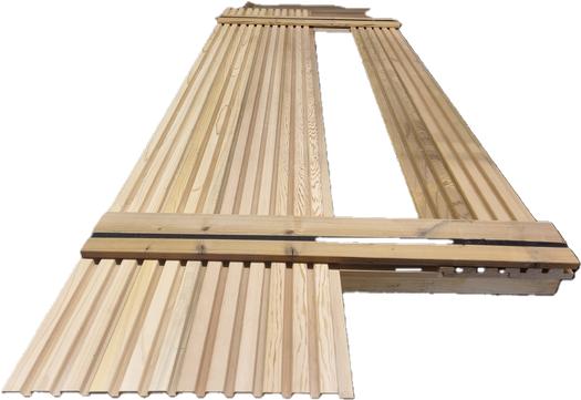 1.87 m2 triple rhombus profiel / Red Cedar - nr: hp109, Ophalen, Nieuw, 250 cm of meer, Planken