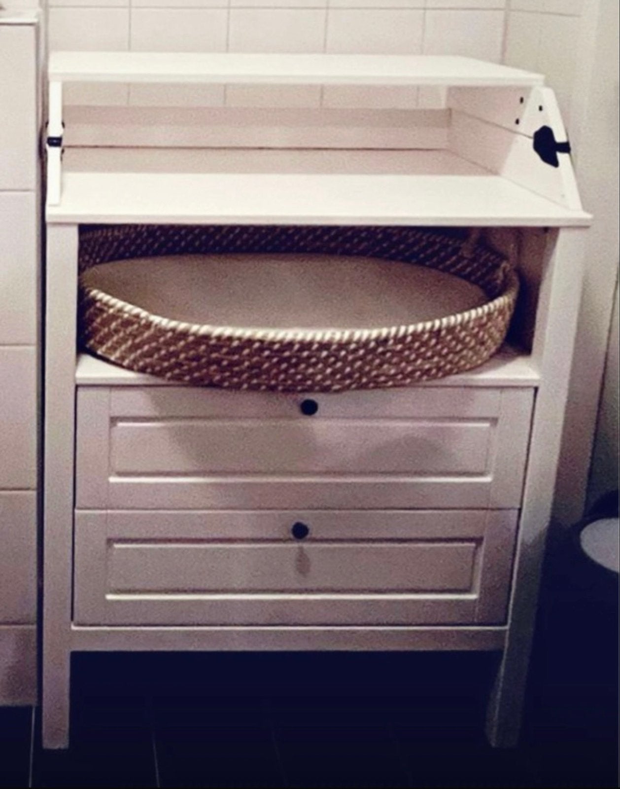 IKEA SMÅSTAD Commode met lades en opklapbaar blad, Ophalen, Gebruikt, 50 tot 70 cm, 105 cm of meer