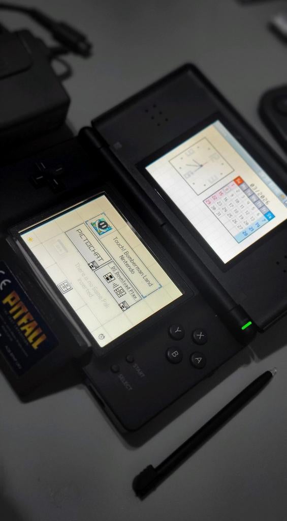 Nintendo DS Lite Zwart met Pitfall game, Ophalen of Verzenden