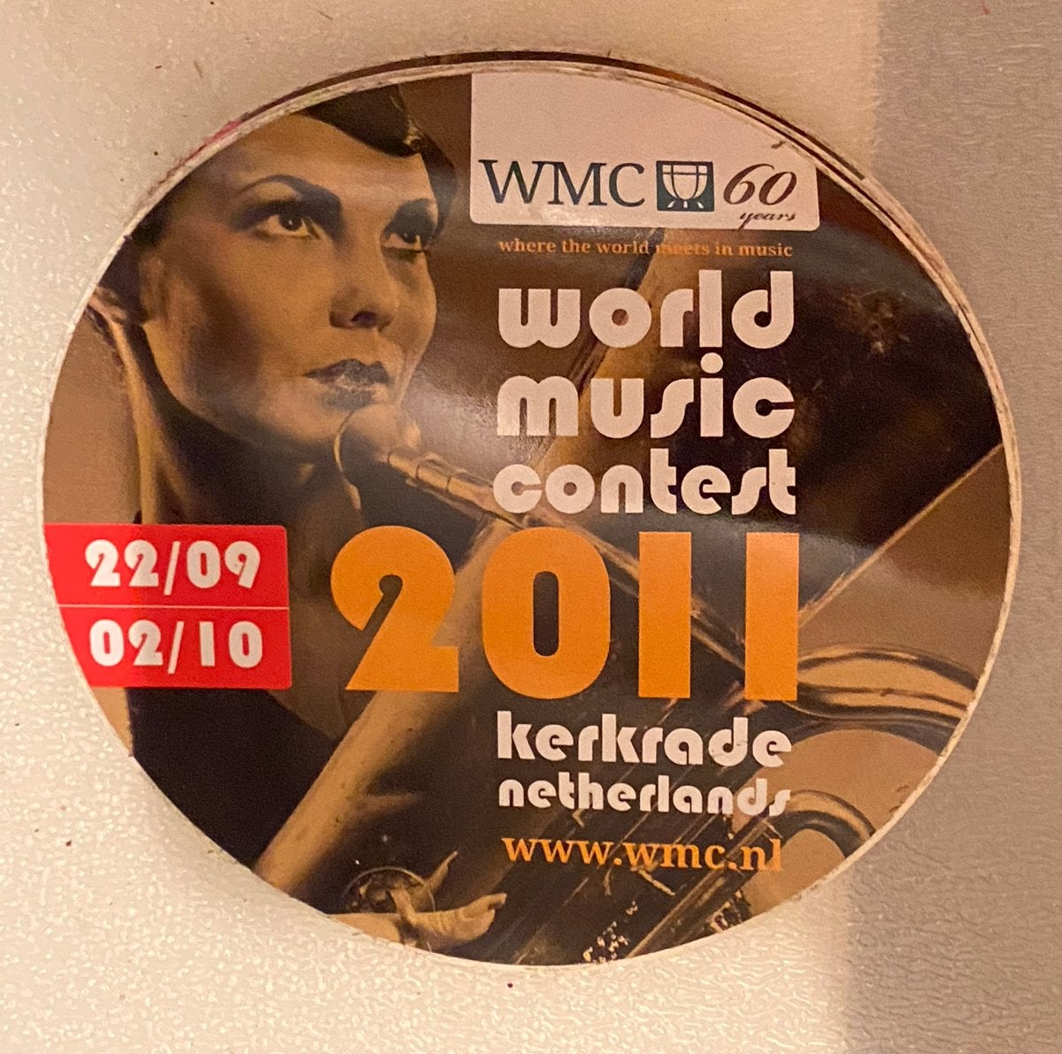 WMC Kerkrade 60 World Music Contest Kerkrade sticker, Verzamelen, Ophalen of Verzenden, Nieuw, Bedrijf of Vereniging
